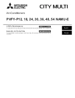 Mitsubishi Electric PVFY-P12 NAMU-E Operation Manual preview