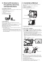 Preview for 2 page of Mitsubishi Electric PZ-70CSB-E Installation And Instruction Manual