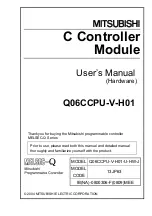 Preview for 1 page of Mitsubishi Electric Q06CCPU-V-H01 User Manual