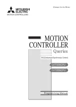 Preview for 1 page of Mitsubishi Electric Q172DSCPU Programming Manual