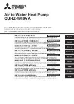 Mitsubishi Electric QUHZ-W40VA Installation Manual preview