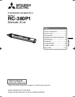 Preview for 37 page of Mitsubishi Electric RC-380P1 User Manual