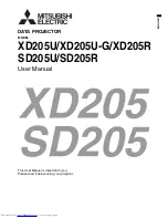 Preview for 1 page of Mitsubishi Electric SD205 User Manual