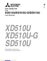 Предварительный просмотр 1 страницы Mitsubishi Electric SD510U User Manual