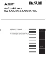 Mitsubishi Electric SEZ-KA50 Installation Manual preview