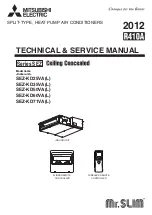 Предварительный просмотр 1 страницы Mitsubishi Electric SEZ-KD25VL Service Manual