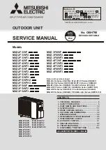 Предварительный просмотр 1 страницы Mitsubishi Electric SEZ-M-DA Series Service Manual