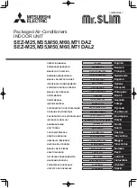 Mitsubishi Electric SEZ-M25DA(L)2 Operation Manual предпросмотр