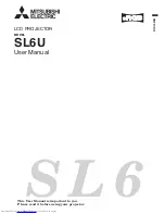 Preview for 33 page of Mitsubishi Electric SL6U User Manual