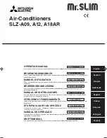 Предварительный просмотр 1 страницы Mitsubishi Electric SLZ-A09AR Operation Manual