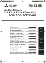 Предварительный просмотр 1 страницы Mitsubishi Electric SLZ-KA25 Operation Manual