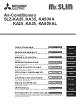 Mitsubishi Electric SLZ-KA25VA Operation Manual предпросмотр