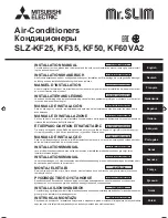 Mitsubishi Electric SLZ-KF25 Installation Manual предпросмотр