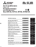 Предварительный просмотр 1 страницы Mitsubishi Electric SLZ-KF25VA Operation Manual