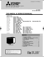 Предварительный просмотр 1 страницы Mitsubishi Electric SU-1.6NR Technical & Service Manual