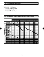 Предварительный просмотр 2 страницы Mitsubishi Electric SU-1.6NR Technical & Service Manual