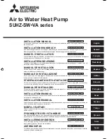 Preview for 1 page of Mitsubishi Electric SUHZ-SW-VA series Installation Manual