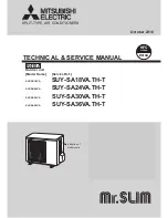 Mitsubishi Electric SUY-SA18VA.TH-T Technical & Service Manual предпросмотр