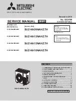 Mitsubishi Electric SUZ-KA09NAHZ Service Manual preview