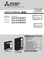 Preview for 1 page of Mitsubishi Electric SUZ-KA24NAHZ Service Manual