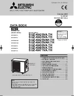 Mitsubishi Electric SUZ-KA25VA.TH Data Book предпросмотр