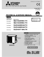 Mitsubishi Electric SUZ-KA71VA4 Service Manual preview