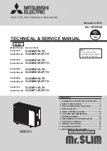 Предварительный просмотр 1 страницы Mitsubishi Electric SUZ-M25VA Technical & Service Manual