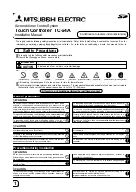 Mitsubishi Electric TC-24A Installation Manual preview