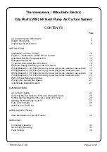 Preview for 2 page of Mitsubishi Electric Thermoscreens VRF HP Installation, Operation & Maintenance Instructions Manual