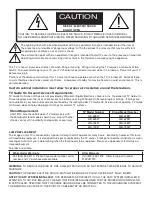 Предварительный просмотр 2 страницы Mitsubishi Electric TM WD-62827 Owner'S Manual