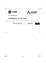 Mitsubishi Electric TRANE NTXDKS012A112AA Installation Manual предпросмотр