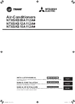 Mitsubishi Electric TRANE NTXSKS09A112A Installation Manual предпросмотр