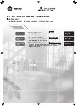 Предварительный просмотр 1 страницы Mitsubishi Electric TRANE NTXUKS09A112A Series Operating Instructions Manual