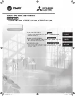 Предварительный просмотр 1 страницы Mitsubishi Electric Trane NTXWMT09A112A Series Operating Instructions Manual