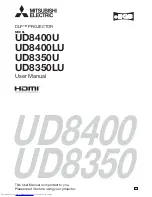 Preview for 1 page of Mitsubishi Electric UD8350LU User Manual