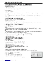 Предварительный просмотр 42 страницы Mitsubishi Electric UD8350LU User Manual