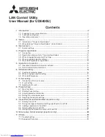 Mitsubishi Electric UD8400U User Manual предпросмотр