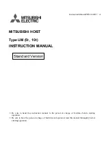 Mitsubishi Electric UM 10t Instruction Manual preview