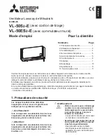 Предварительный просмотр 23 страницы Mitsubishi Electric VL-50ES2-E Operating Instructions Manual