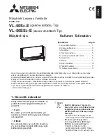 Предварительный просмотр 89 страницы Mitsubishi Electric VL-50ES2-E Operating Instructions Manual