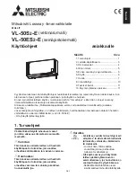 Предварительный просмотр 122 страницы Mitsubishi Electric VL-50ES2-E Operating Instructions Manual