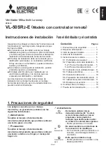 Предварительный просмотр 40 страницы Mitsubishi Electric VL-50SR2-E Installation Manual