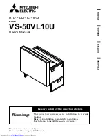 Предварительный просмотр 1 страницы Mitsubishi Electric VS-50VL10U User Manual