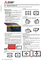 Предварительный просмотр 26 страницы Mitsubishi Electric VS-60HS12U Setup Manual