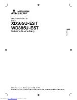 Preview for 21 page of Mitsubishi Electric WD385U-EST Safety Manual