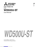 Preview for 1 page of Mitsubishi Electric WD500U-ST User Manual