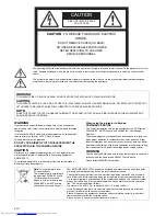 Preview for 2 page of Mitsubishi Electric WD500U-ST User Manual