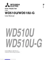 Mitsubishi Electric WD510U User Manual предпросмотр