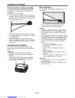 Предварительный просмотр 11 страницы Mitsubishi Electric WD570U User Manual