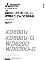 Preview for 1 page of Mitsubishi Electric WD620U User Manual